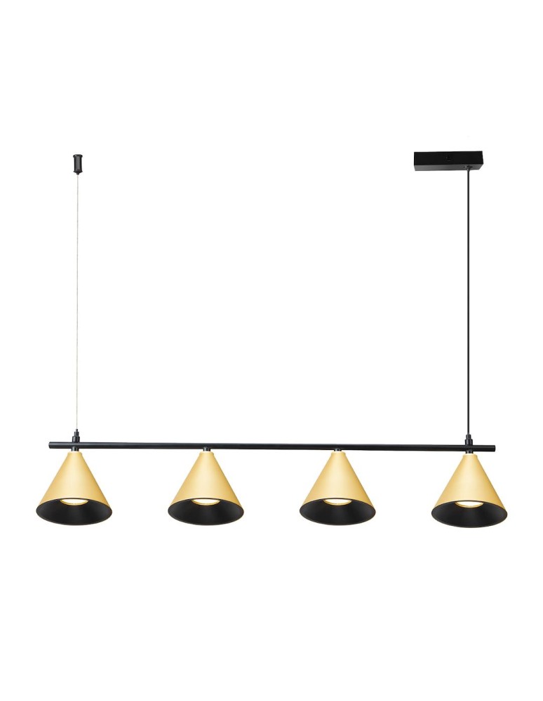 Milagro Lampa Wisząca Cone Złoty 4xGU10 ML1125