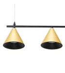 Lampy wiszące nad wyspę - Milagro Lampa Wisząca Cone Złoty 4xGU10 ML1125 - product 3
