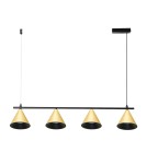 Lampy wiszące nad wyspę - Milagro Lampa Wisząca Cone Złoty 4xGU10 ML1125 - product 6