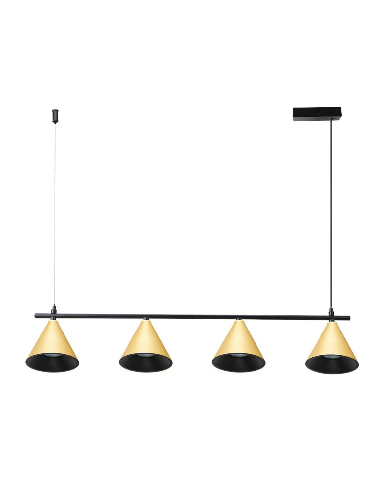 Milagro Lampa Wisząca Cone Złoty 4xGU10 ML1125