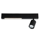 Lampy sufitowe reflektory - Milagro Lampa Sufitowa Magnet 9W+1xGU10 3000/4000K Czarny ML1130 - product 3