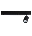 Lampy sufitowe reflektory - Milagro Lampa Sufitowa Magnet 9W+1xGU10 3000/4000K Czarny ML1130 - product 7