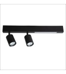 Milagro Lampa Sufitowa Magnet 9W+2xGU10 3000/4000K Czarny ML1132 Milagro Lampa Sufitowa Magnet 9W+2xGU10 3000/4000K Czarny ML1132
