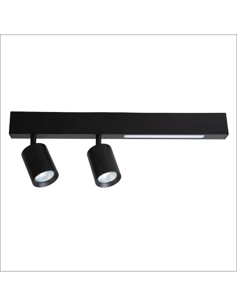 Milagro Lampa Sufitowa Magnet 9W+2xGU10 3000/4000K Czarny ML1132 Milagro Lampa Sufitowa Magnet 9W+2xGU10 3000/4000K Czarny ML1132