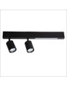 Milagro Lampa Sufitowa Magnet 9W+2xGU10 3000/4000K Czarny ML1132