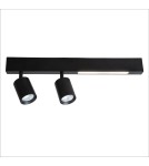 Milagro Lampa Sufitowa Magnet 9W+2xGU10 3000/4000K Czarny ML1132 Milagro Lampa Sufitowa Magnet 9W+2xGU10 3000/4000K Czarny ML1132