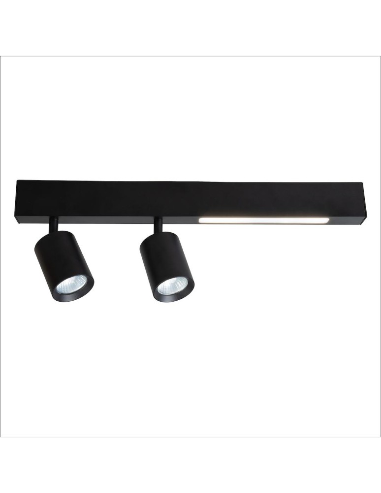 Milagro Lampa Sufitowa Magnet 9W+2xGU10 3000/4000K Czarny ML1132 Milagro Lampa Sufitowa Magnet 9W+2xGU10 3000/4000K Czarny ML1132
