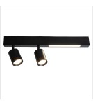 Milagro Lampa Sufitowa Magnet 9W+2xGU10 3000/4000K Czarny ML1132 Milagro Lampa Sufitowa Magnet 9W+2xGU10 3000/4000K Czarny ML1132