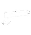 Milagro Lampa Sufitowa Magnet 9W+2xGU10 3000/4000K Czarny ML1132 Milagro Lampa Sufitowa Magnet 9W+2xGU10 3000/4000K Czarny ML1132
