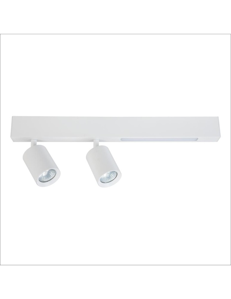 Milagro Lampa Sufitowa Magnet 9W+2xGU10 3000/4000K Biały ML1133