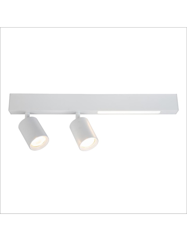 Milagro Lampa Sufitowa Magnet 9W+2xGU10 3000/4000K Biały ML1133