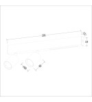 Lampy sufitowe reflektory - Milagro Lampa Sufitowa Magnet 9W+2xGU10 3000/4000K Biały ML1133 - product 6