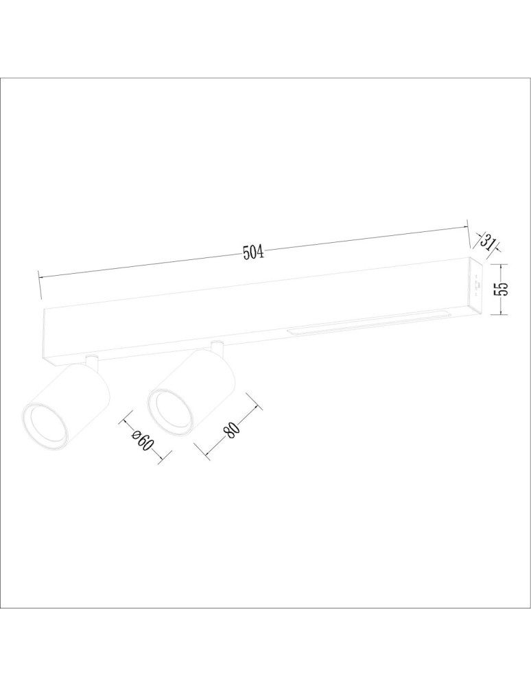Milagro Lampa Sufitowa Magnet 9W+2xGU10 3000/4000K Biały ML1133