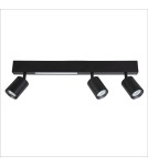 Milagro Lampa Sufitowa Magnet 9W+3xGU10 3000/4000K Czarny ML1134 Milagro Lampa Sufitowa Magnet 9W+3xGU10 3000/4000K Czarny ML1134