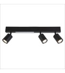 Milagro Lampa Sufitowa Magnet 9W+3xGU10 3000/4000K Czarny ML1134 Milagro Lampa Sufitowa Magnet 9W+3xGU10 3000/4000K Czarny ML1134