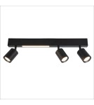 Milagro Lampa Sufitowa Magnet 9W+3xGU10 3000/4000K Czarny ML1134 Milagro Lampa Sufitowa Magnet 9W+3xGU10 3000/4000K Czarny ML1134