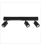 Milagro Lampa Sufitowa Magnet 9W+3xGU10 3000/4000K Czarny ML1134 Milagro Lampa Sufitowa Magnet 9W+3xGU10 3000/4000K Czarny ML1134