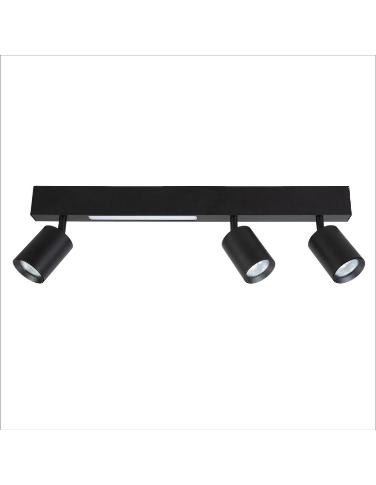 Milagro Lampa Sufitowa Magnet 9W+3xGU10 3000/4000K Czarny ML1134 Milagro Lampa Sufitowa Magnet 9W+3xGU10 3000/4000K Czarny ML1134