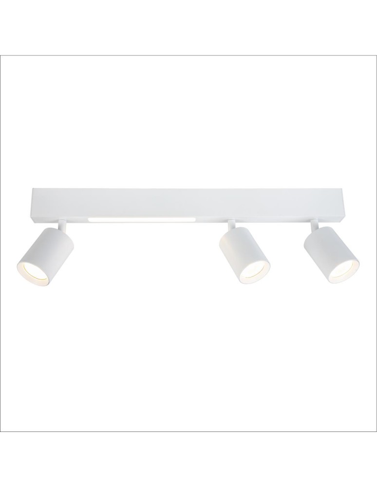 Milagro Lampa Sufitowa Magnet 9W+3xGU10 3000/4000K Biały ML1135 Milagro Lampa Sufitowa Magnet 9W+3xGU10 3000/4000K Biały ML1135