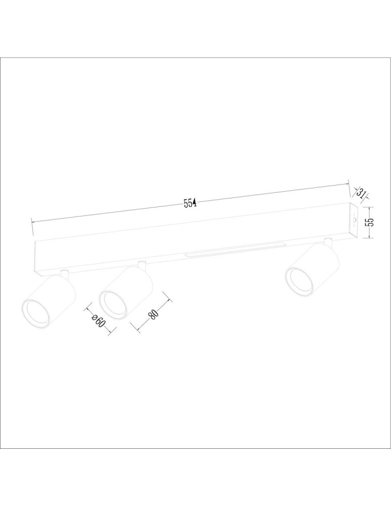Milagro Lampa Sufitowa Magnet 9W+3xGU10 3000/4000K Biały ML1135 Milagro Lampa Sufitowa Magnet 9W+3xGU10 3000/4000K Biały ML1135