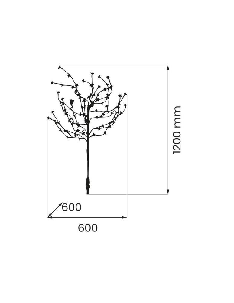 Eko-Light Lampa Solarna Tree 120cm RGB+3000K IP44 EKO1448 Eko-Light Lampa Solarna Tree 120cm RGB+3000K IP44 EKO1448