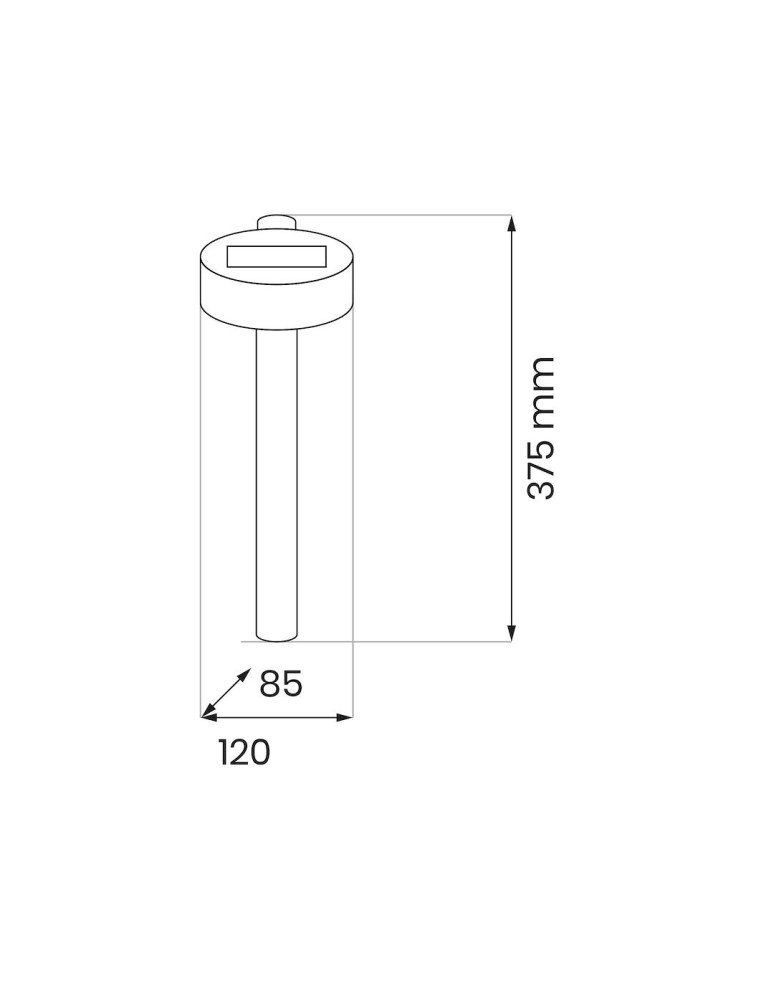 Eko-Light Słupek Solarny Eye 3000K IP44 EKO1455 Eko-Light Słupek Solarny Eye 3000K IP44 EKO1455