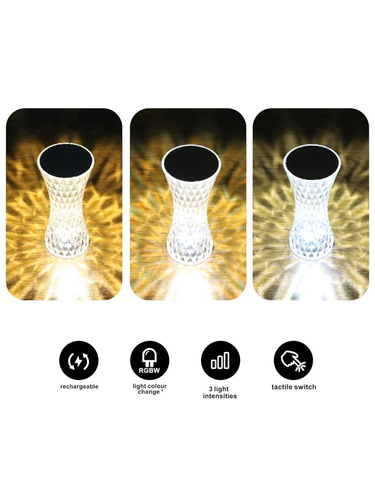 Milagro Lampka nocna Tower 1W RGBW ML1290 Milagro Lampka nocna Tower 1W RGBW ML1290