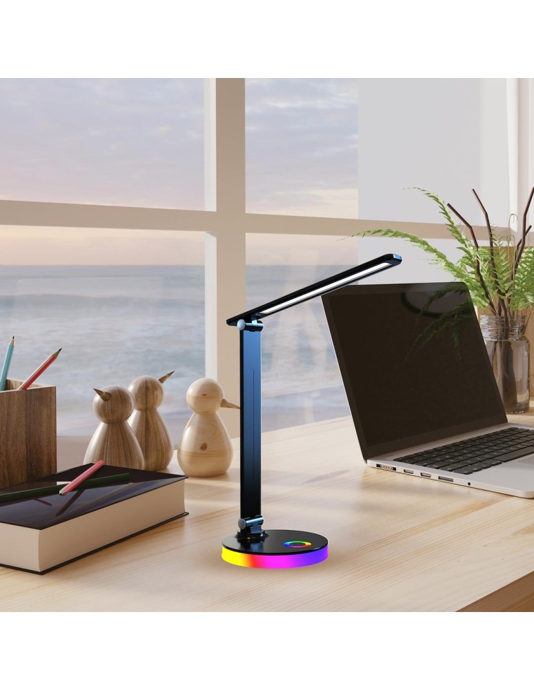 Milagro Lampka biurkowa Bruno Black 5W LED RGB ML1628 Milagro Lampka biurkowa Bruno Black 5W LED RGB ML1628