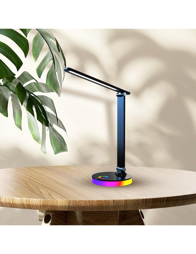 Milagro Lampka biurkowa Bruno Black 5W LED RGB ML1628 Milagro Lampka biurkowa Bruno Black 5W LED RGB ML1628