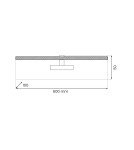 Milagro Kinkiet PRADO Chrome 11W LED 3000K ML1004 Milagro Kinkiet PRADO Chrome 11W LED 3000K ML1004