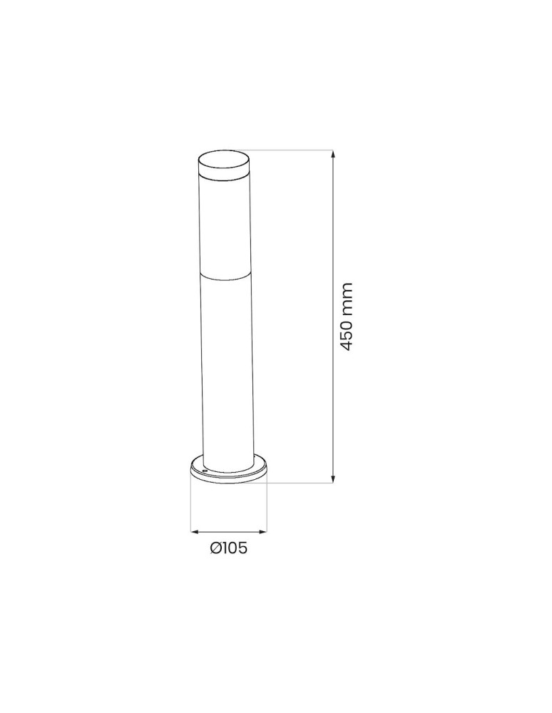 Eko-Light Słupek Ogrodowy Brooklyn 1xE27 IP44 45cm EKO1703