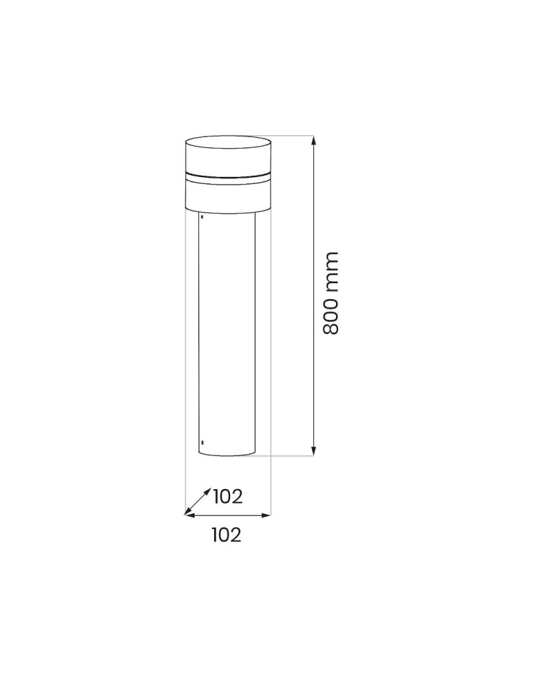 Eko-Light Słupek Ogrodowy Mia 1xE27 IP44 80cm EKO1707