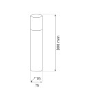 Eko-Light Słupek Ogrodowy Harlem 1xE27 IP44 80cm EKO1712 Eko-Light Słupek Ogrodowy Harlem 1xE27 IP44 80cm EKO1712