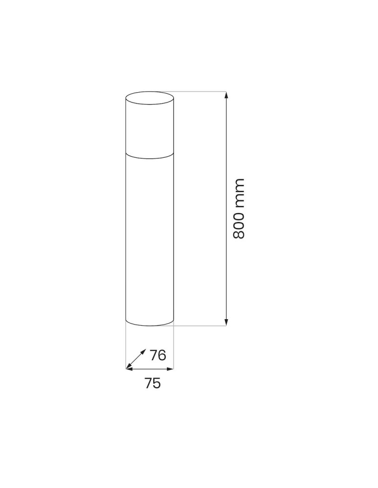 Eko-Light Słupek Ogrodowy Harlem 1xE27 IP44 80cm EKO1712 Eko-Light Słupek Ogrodowy Harlem 1xE27 IP44 80cm EKO1712