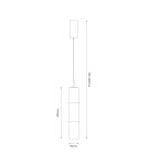 Milagro Lampa wisząca BATO Cashmere 4W LED ML1395 Milagro Lampa wisząca BATO Cashmere 4W LED ML1395