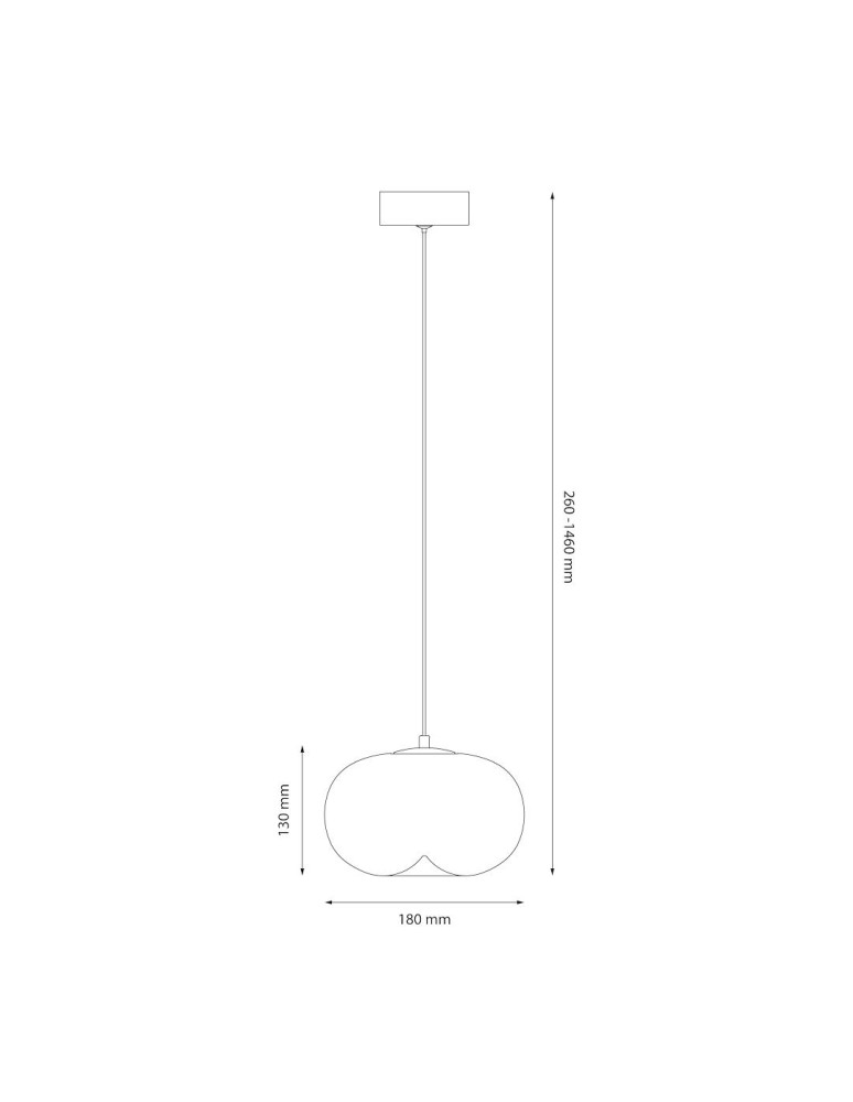 Milagro Lampa wisząca VASO 1 WHITE 4W ML1398 Milagro Lampa wisząca VASO 1 WHITE 4W ML1398