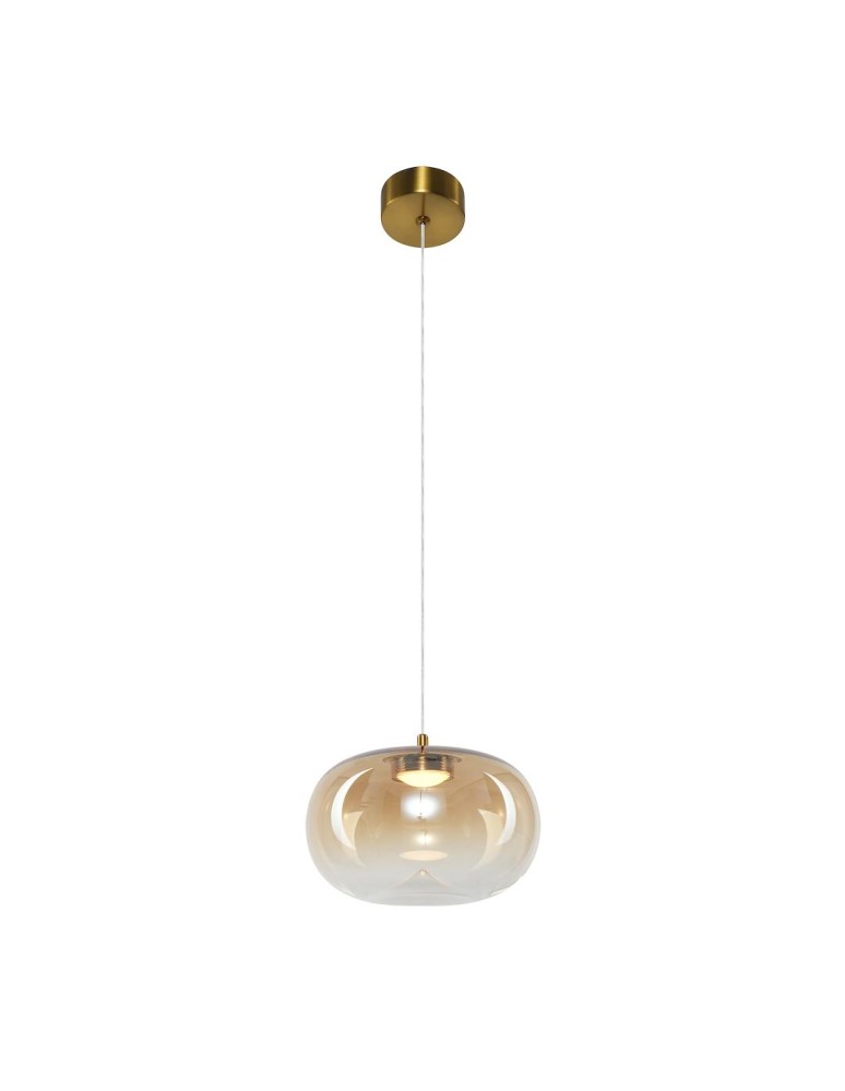 Milagro Lampa wisząca VASO 1 AMBER 4W ML1399