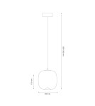 Milagro Lampa wisząca VASO 2 WHITE 4W ML1401 Milagro Lampa wisząca VASO 2 WHITE 4W ML1401