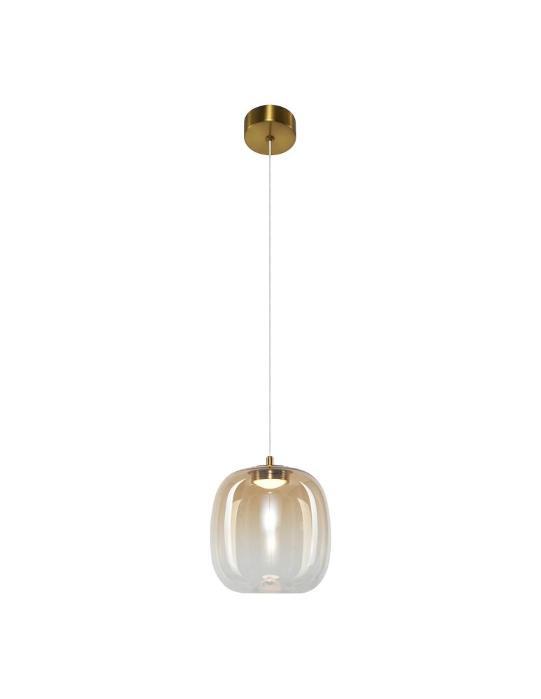 Milagro Lampa wisząca VASO 2 AMBER 4W ML1402