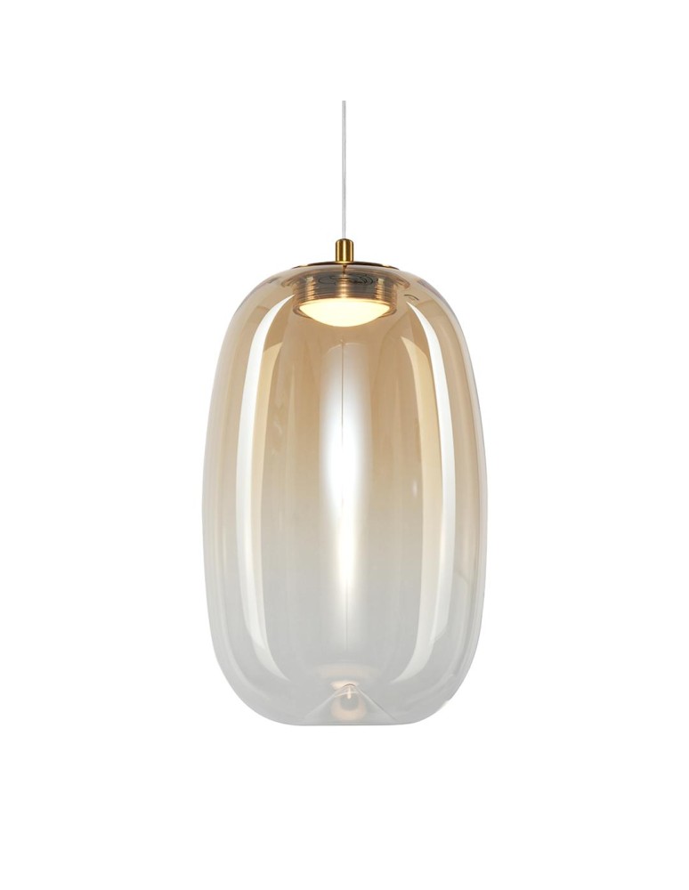 Milagro Lampa wisząca VASO 3 AMBER 4W ML1405