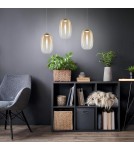 Lampy wiszące pojedyncze - Milagro Lampa wisząca VASO 3 AMBER 4W ML1405 - product 3