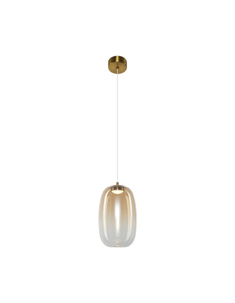 Milagro Lampa wisząca VASO 3 AMBER 4W ML1405