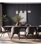 Lampy wiszące na listwie - Milagro Lampa wisząca VASO AMBER 15W ML1408 - product 4