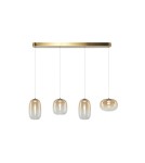 Lampy wiszące na listwie - Milagro Lampa wisząca VASO AMBER 15W ML1408 - product 6