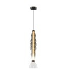 Lampy wiszące pojedyncze - Milagro Lampa wisząca LUCCO smoked 18W ML1415 - product 1