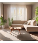 Lampy wiszące pojedyncze - Milagro Lampa wisząca LUCCO amber 18W ML1416 - product 4