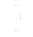 Milagro Lampa wisząca LUCCO smoked 13W ML1417 Milagro Lampa wisząca LUCCO smoked 13W ML1417