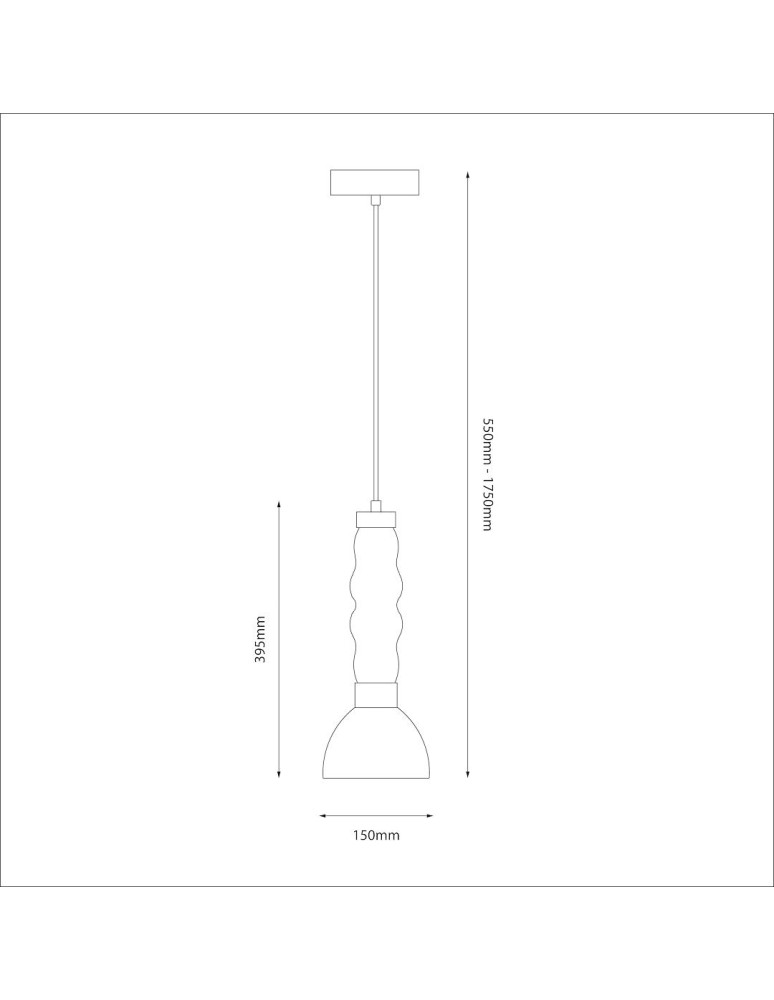 Milagro Lampa wisząca LUCCO smoked 13W ML1417 Milagro Lampa wisząca LUCCO smoked 13W ML1417