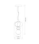 Milagro Lampa wisząca ASCOLI 8W LED ML1419 Milagro Lampa wisząca ASCOLI 8W LED ML1419
