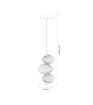 Milagro Lampa wisząca BOLLA GOLD 12W LED ML1424 Milagro Lampa wisząca BOLLA GOLD 12W LED ML1424